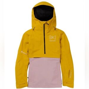Burton Women's [ak] Kimmy Gore 2L Jacket Goldenrod/Shadow Pink Size Small